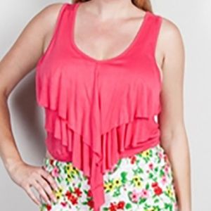 Plus Size Ruffle Top